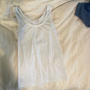 White long tank top